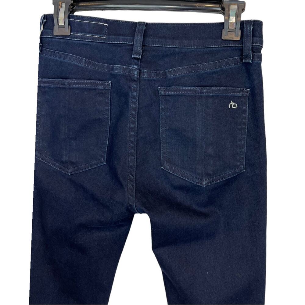 Rag & Bone high rise ankle zip Skinny Jeans Indigo 26 - Picture 4 of 6